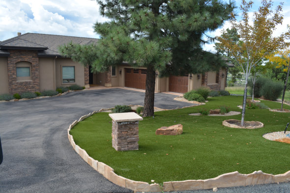 Flagstaff artificial grass landscaping